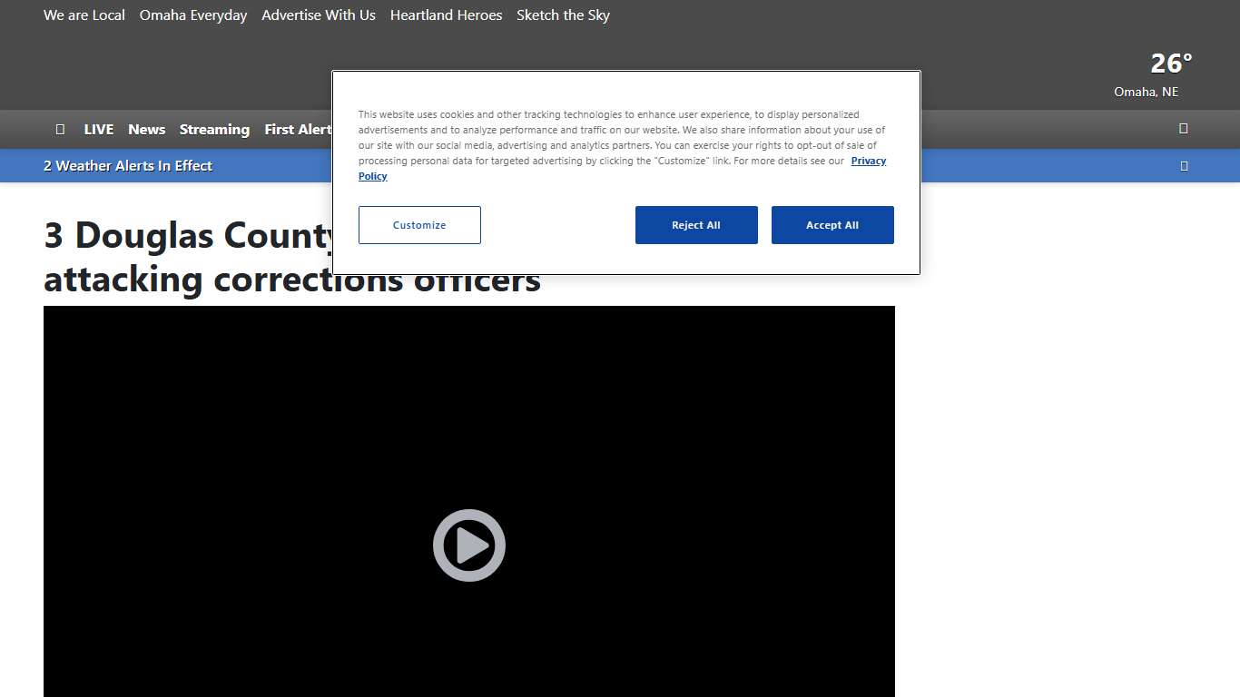 3 Douglas County jail inmates accused of attacking corrections officers