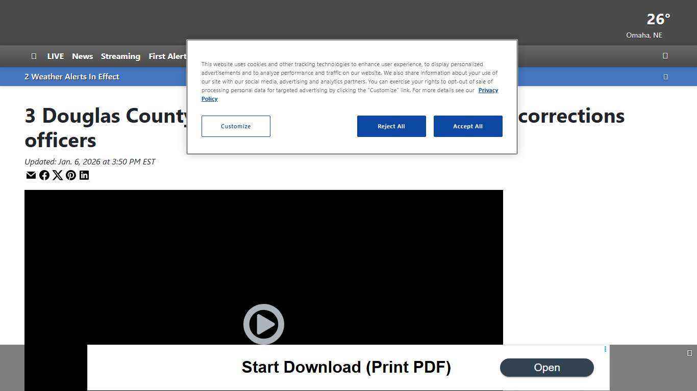 3 Douglas County jail inmates accused of attacking corrections officers